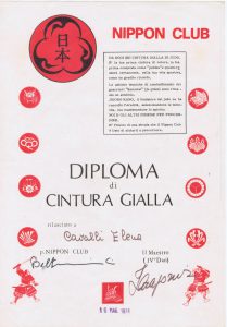 diploma_cintura_gialla_judo_elena_cavalli